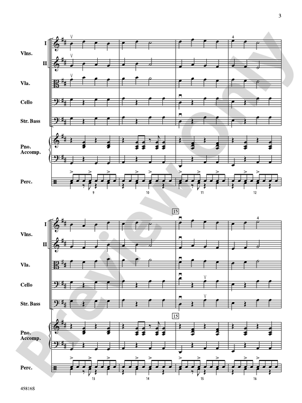 Caribbean Breeze - String Orchestra Conductor Score & Parts (Digital Download)