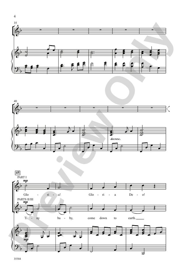 A Christmas Canon - 3-Part, any combination Choral Octavo (Digital Download)