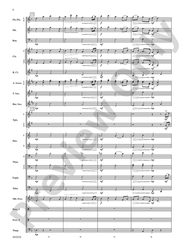 Continuance - Concert Band Conductor Score & Parts (Digital Download)