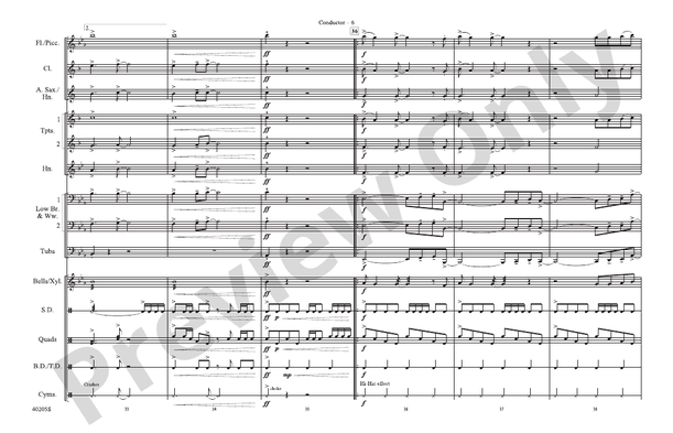 Don't Stop Believin' (Arr. Doug Adams) – Marching Band Conductor Score & Parts (Digital Download)