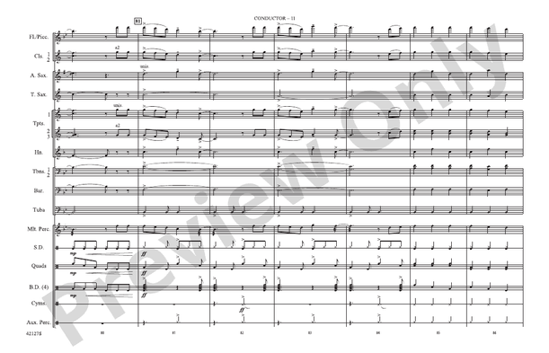 Carry On – Marching Band Conductor Score & Parts (Digital Download)