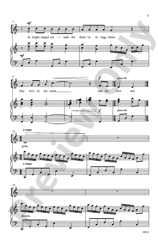 Lovely Rainbow – 2-Part Choral Octavo (Digital Download)