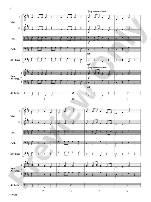 Pizzicato Holidays - String Orchestra Conductor Score & Parts (Digital Download)