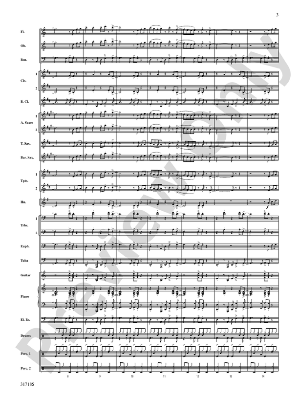Senor Cadera (Mister Hip) - Concert Band Conductor Score & Parts (Digital Download)