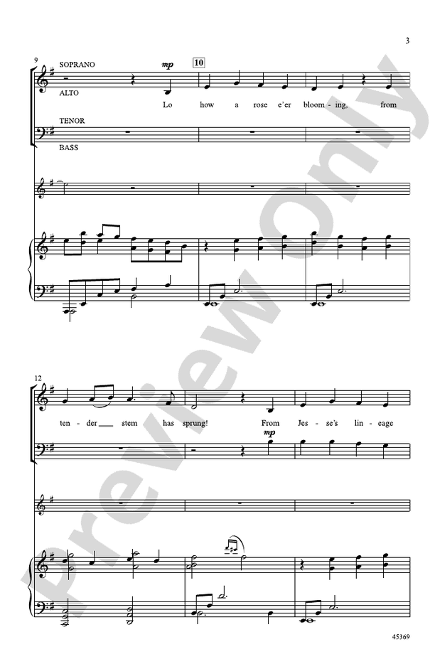 December Rose – SATB Choral Octavo (Digital Download)