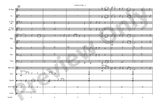 Changes – Marching Band Conductor Score & Parts (Digital Download)