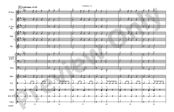 Cotton-Eyed Joe – Marching Band Conductor Score & Parts (Digital Download)