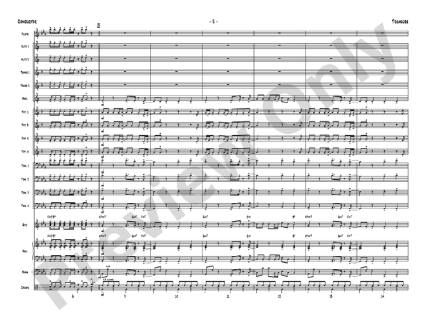 Treasure - Jazz Ensemble Conductor Score & Parts (Digital Download)