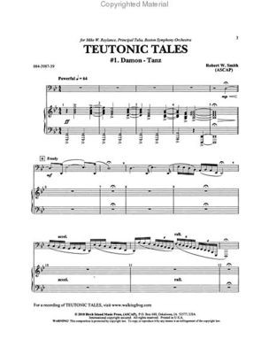 Teutonic Tales - Tuba solo with piano accompaniment - Robert W. Smith - Tuba C.L. Barnhouse Company