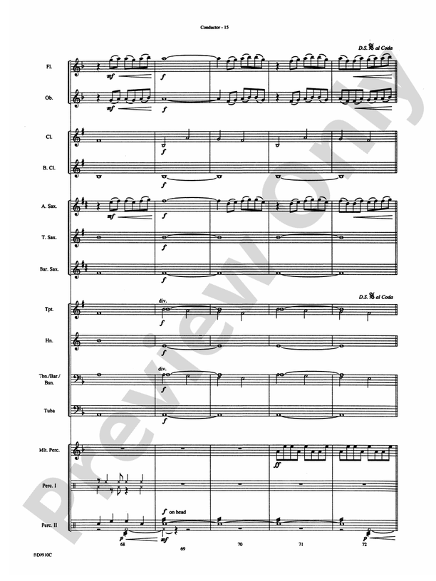 Voodoo Dance - Concert Band Conductor Score & Parts (Digital Download)