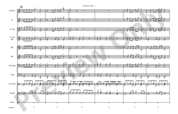 Cool Kids – Marching Band Conductor Score & Parts (Digital Download)