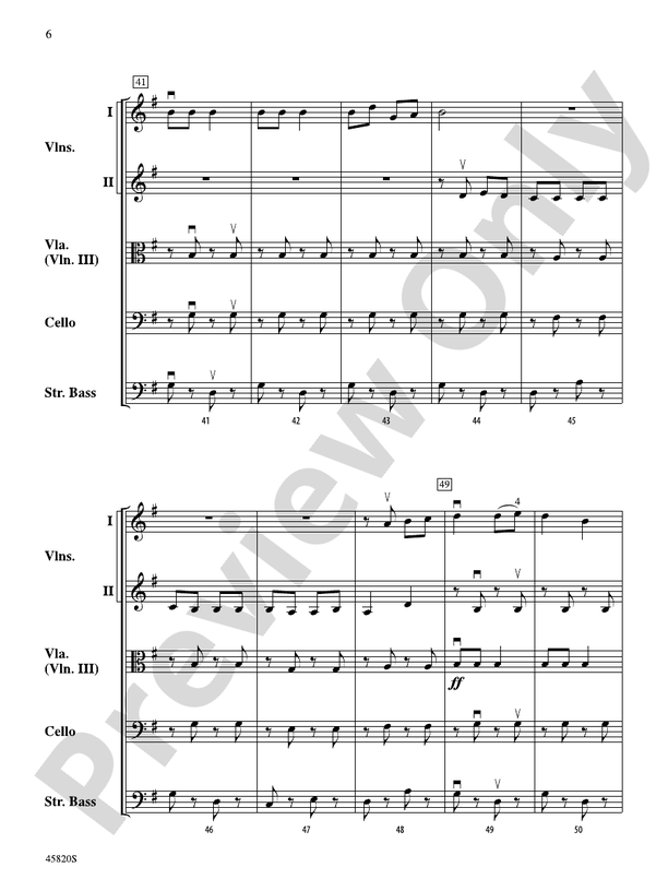 Christmas in a Minute and a Half - String Orchestra Conductor Score & Parts (Digital Download)