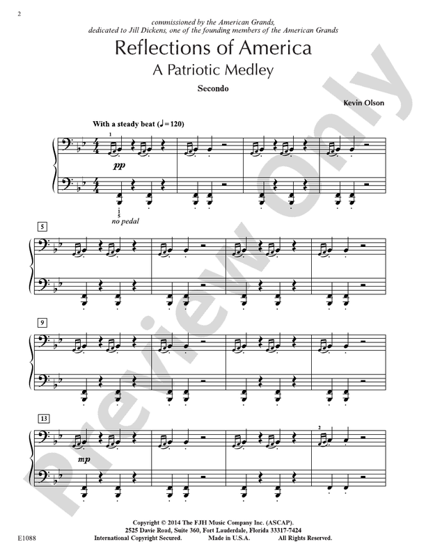 Reflections of America - Piano (Digital Download)