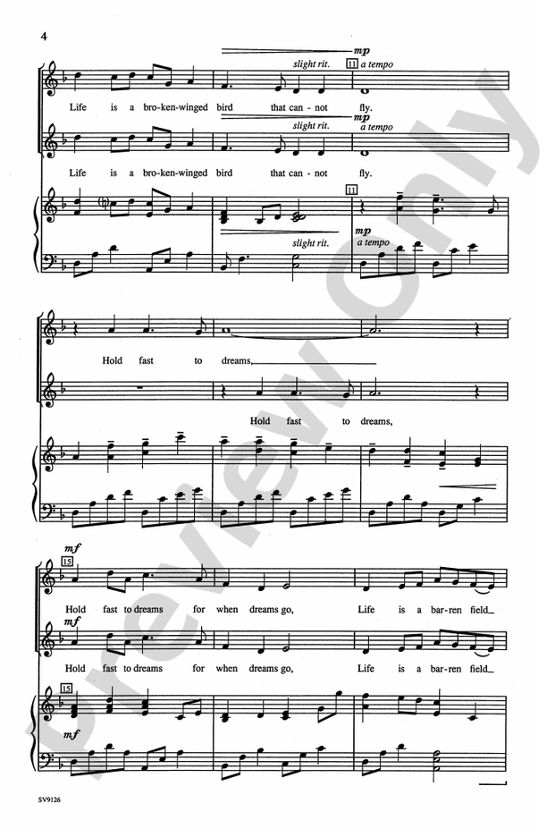 Dreams – 2-Part Choral Octavo (Digital Download)
