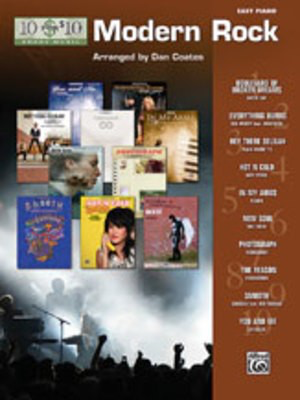 10 for 10 Sheet Music: Modern Rock - Piano Dan Coates Alfred Music Easy Piano