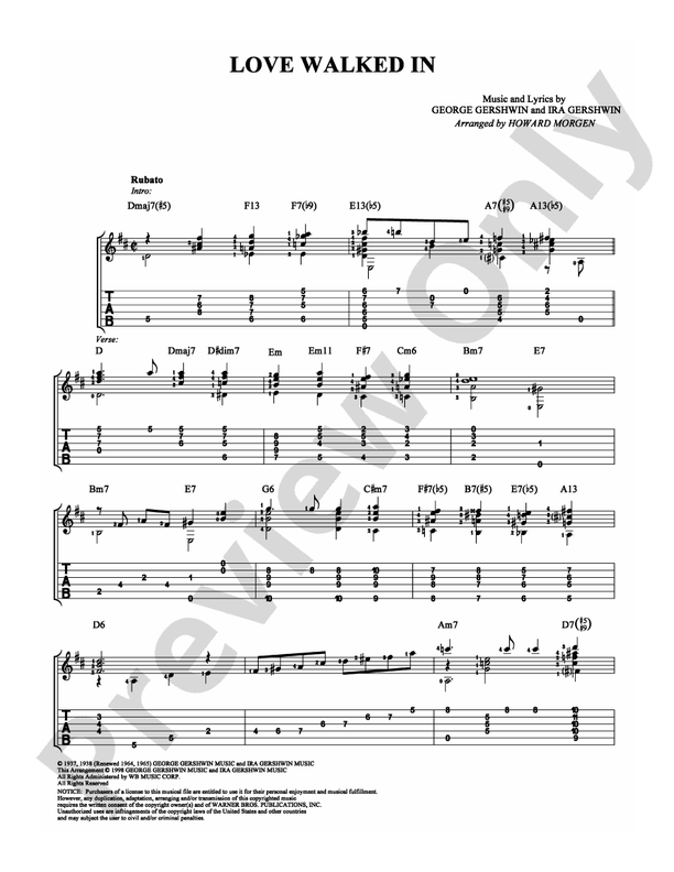 Love Walked In - Guitar TAB (Digital Download)