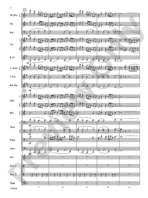 Platte River Hoedown - Concert Band Conductor Score & Parts (Digital Download)