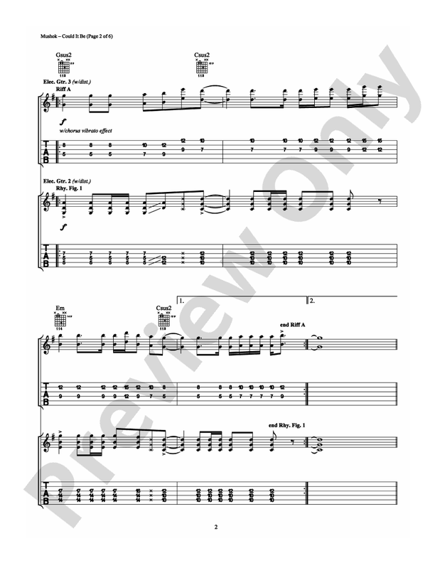 Could It Be - Guitar TAB (Digital Download)