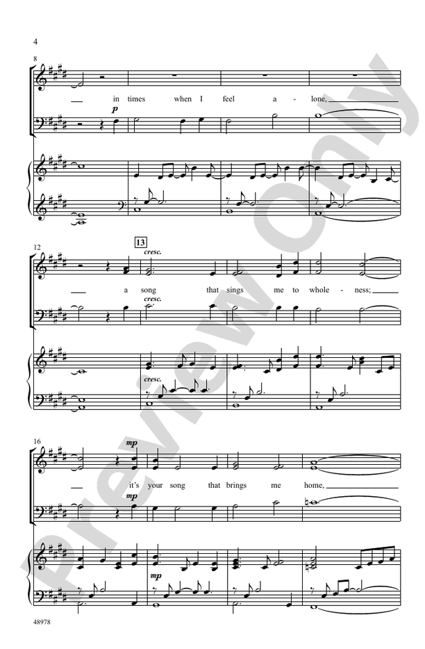 Your Song - 3 Part Mixed Choral Octavo (Digital Download)
