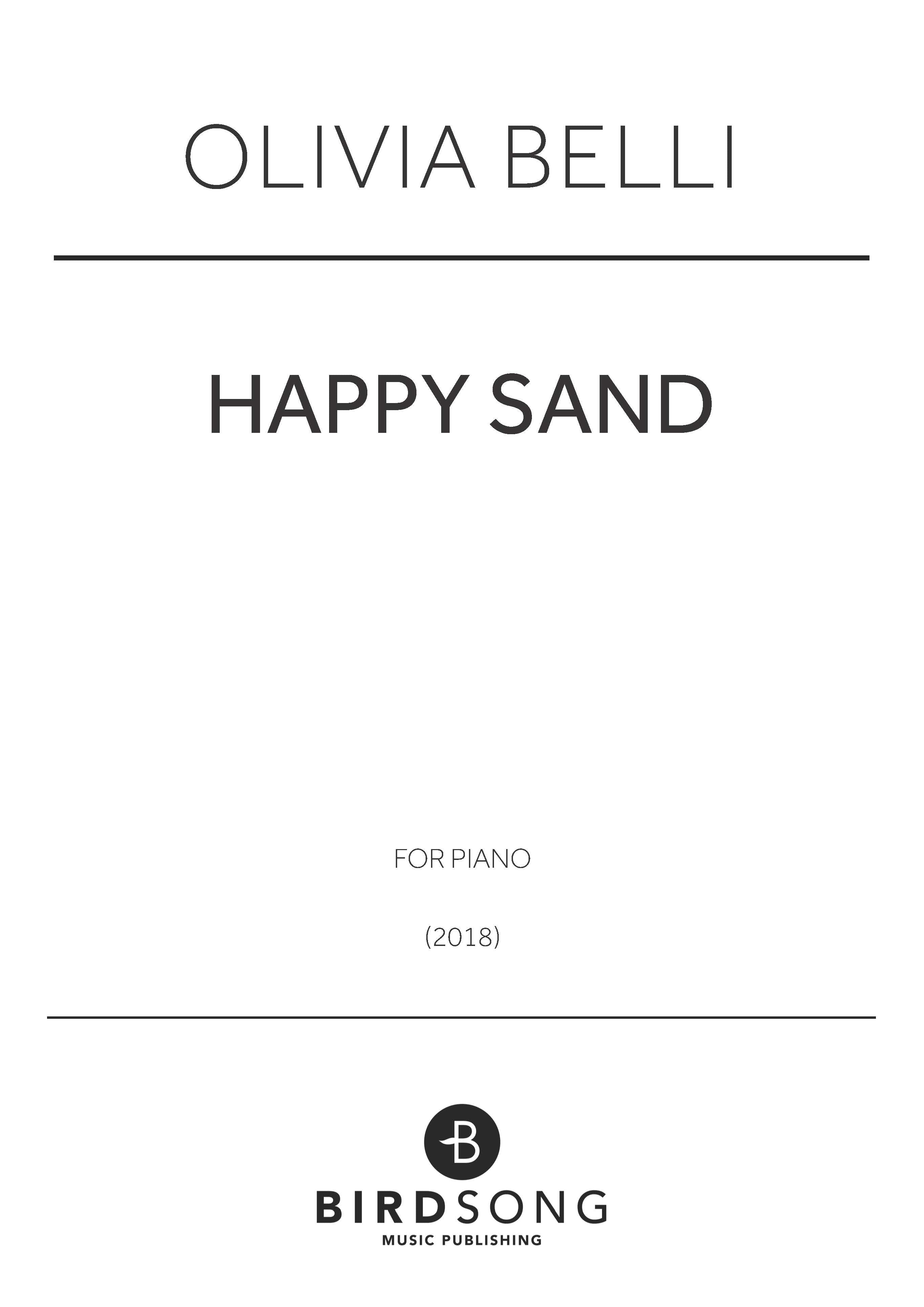 Belli - Happy Sand - Piano Solo (Digital Download)