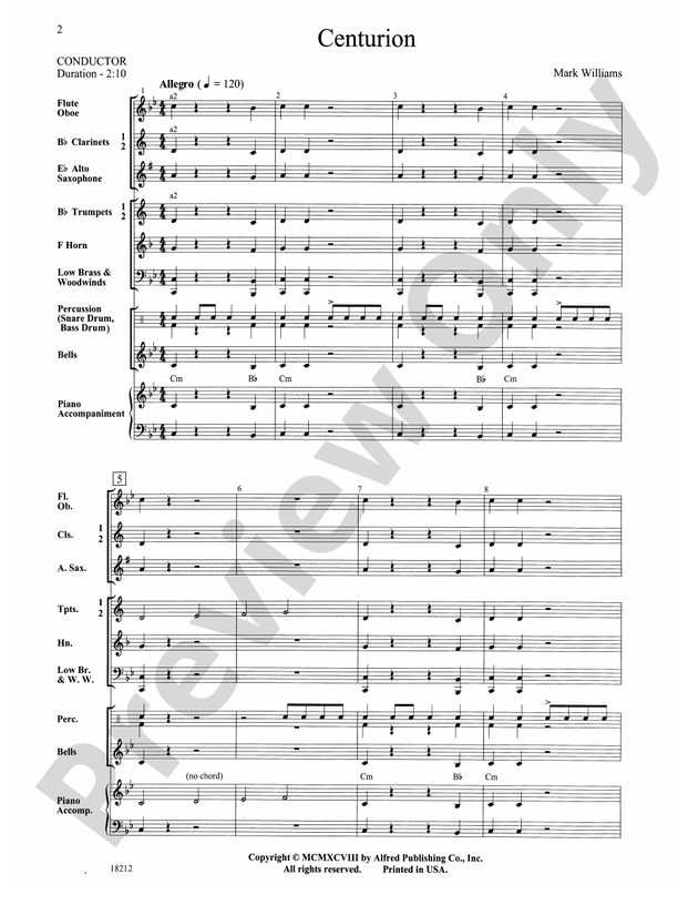 Centurion - Concert Band Conductor Score & Parts (Digital Download)