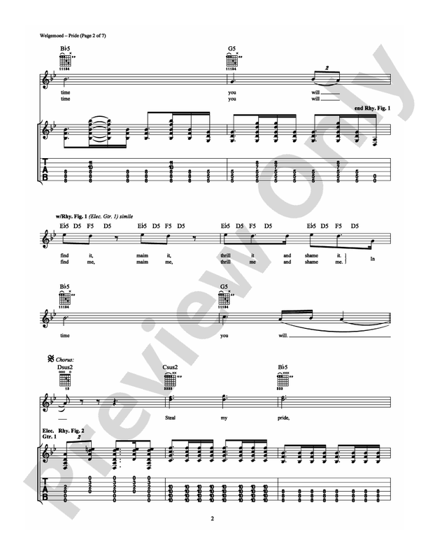 Pride - Guitar TAB (Digital Download)