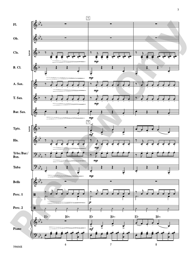 Holiday Carol Collage - Concert Band Conductor Score & Parts (Digital Download)