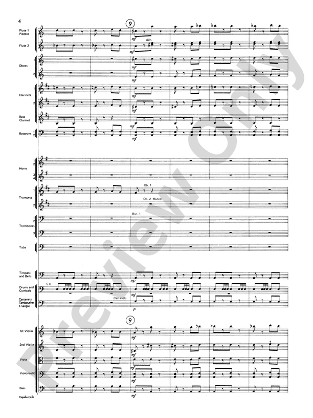 España Cañi – Full Orchestra Conductor Score & Parts (Digital Download)