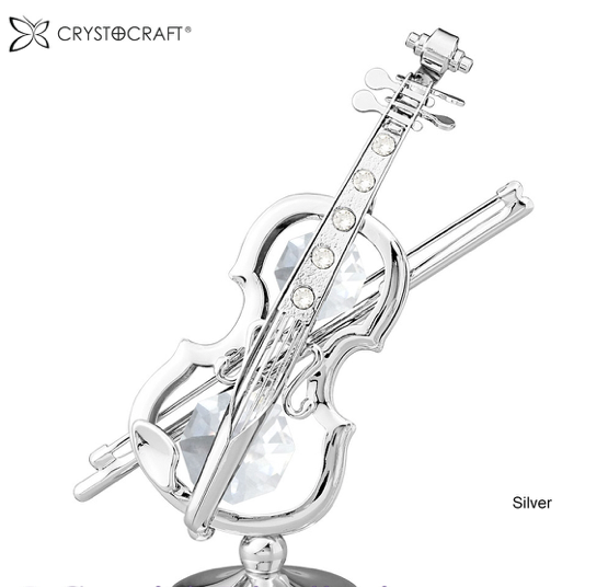 Crystocraft Silver Violin
