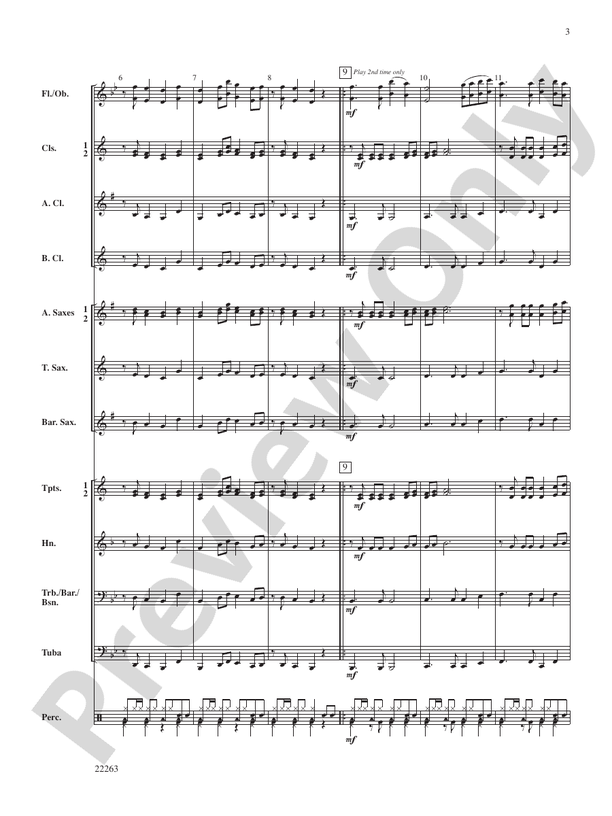 Latinesque - Concert Band Conductor Score & Parts (Digital Download)
