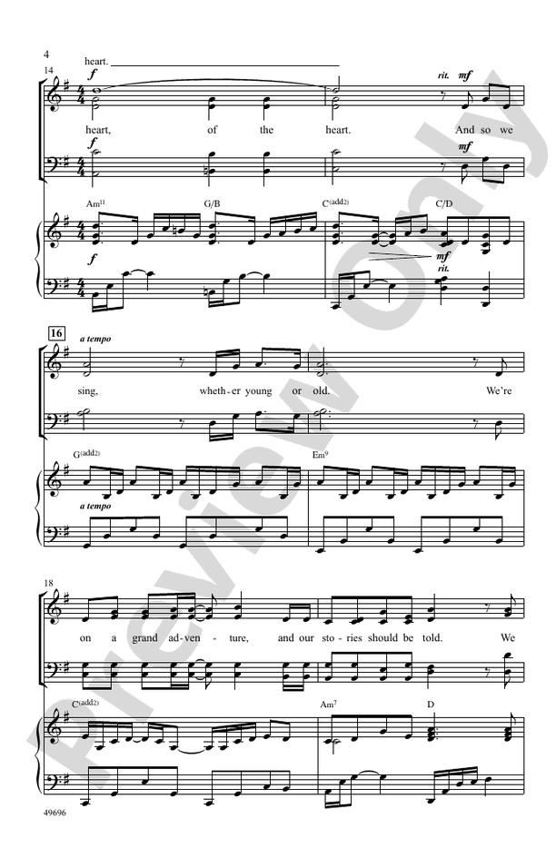 And So We Sing - SATB Choral Octavo (Digital Download)