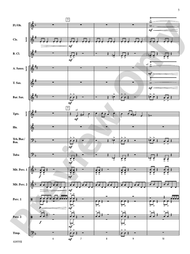 IronHeart - Concert Band Conductor Score & Parts (Digital Download)