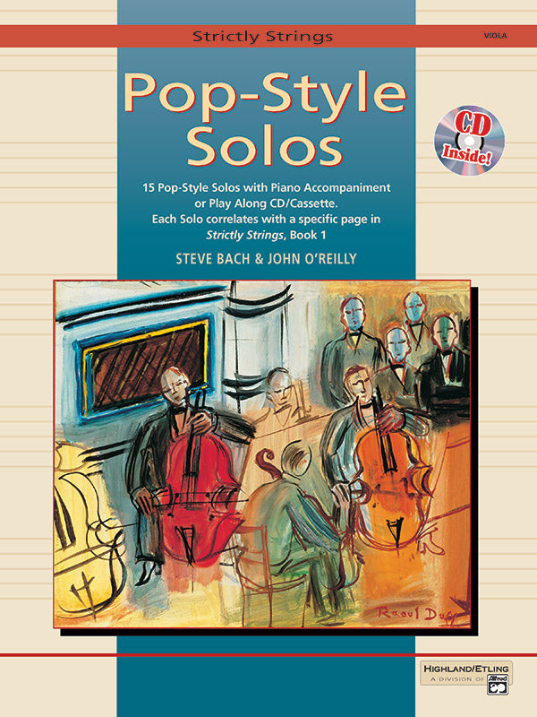 STRICTLY STRINGS POP SOLO VLA BK/CD - BACH OREILLY - Alfred Music
