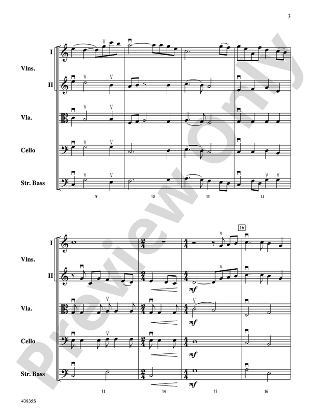Dolce and Dance – String Orchestra Conductor Score & Parts (Digital Download)