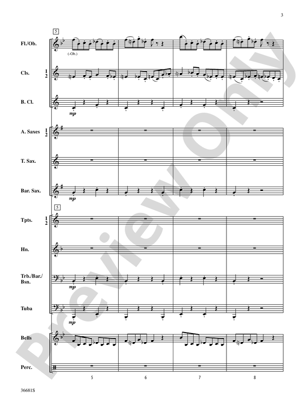 Stomping on Ants - Concert Band Conductor Score & Parts (Digital Download)