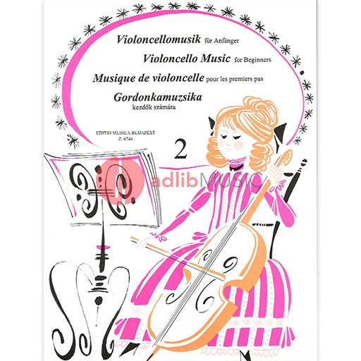 Violoncello Music for Beginners Volume 2 - Cello/Piano Accompaniment EMB Z6748