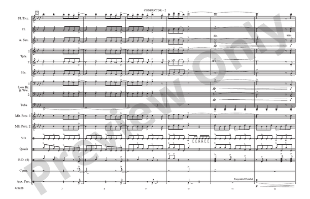Give It One – Marching Band Conductor Score & Parts (Digital Download)