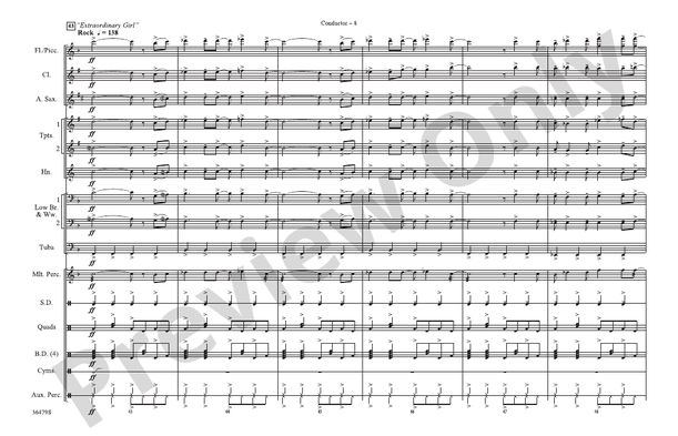 American Idiot / Extraordinary Girl – Marching Band Conductor Score & Parts (Digital Download)