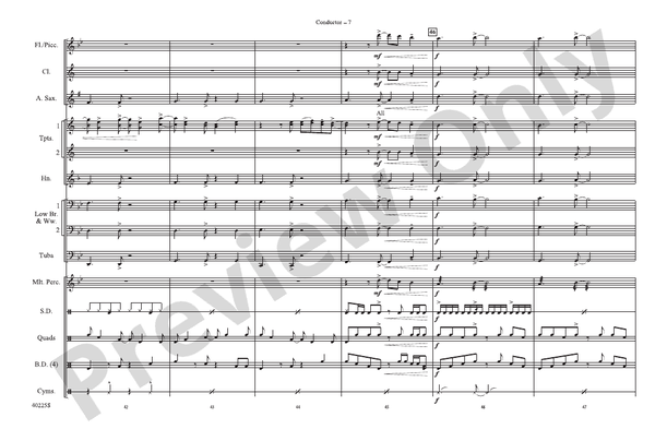 Dumb Love – Marching Band Conductor Score & Parts (Digital Download)