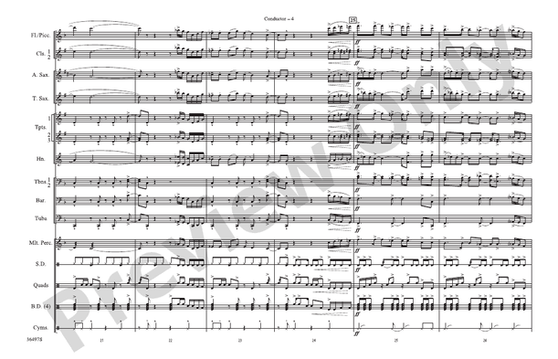 Kashmir – Marching Band Conductor Score & Parts (Digital Download)