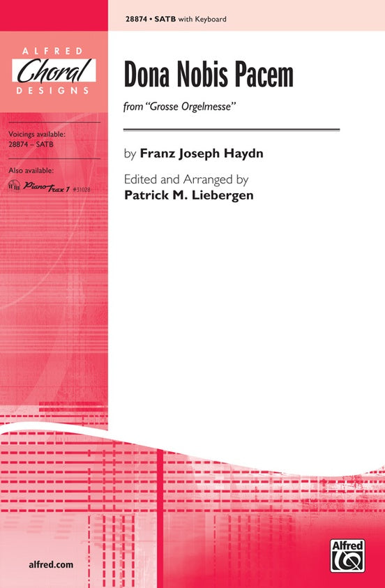 Dona Nobis Pacem (from Grosse Orgelmesse) – SATB Choral Octavo (Digital Download)