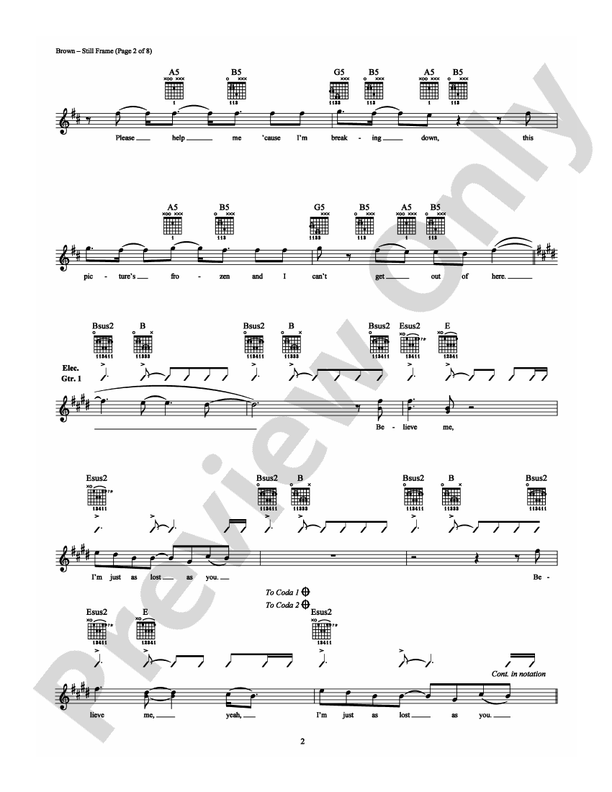Still Frame - Guitar TAB (Digital Download)