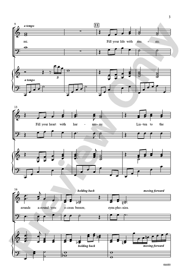 Fill Your Life with Music – SAB Choral Octavo (Digital Download)