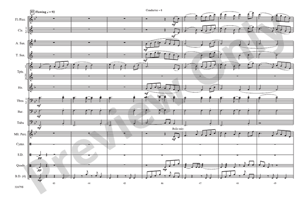 Silverado – Marching Band Conductor Score & Parts (Digital Download)