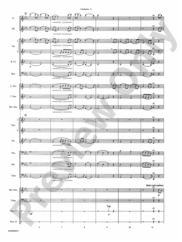Annabel Lee (Douglas E Wagner) - Concert Band Conductor Score & Parts (Digital Download)