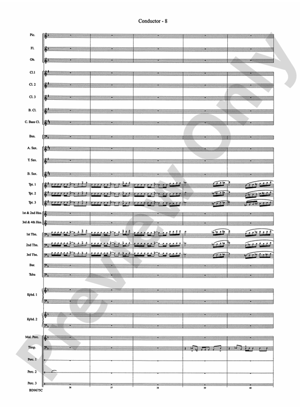 Twelve Seconds to the Moon - Concert Band Conductor Score & Parts (Digital Download)