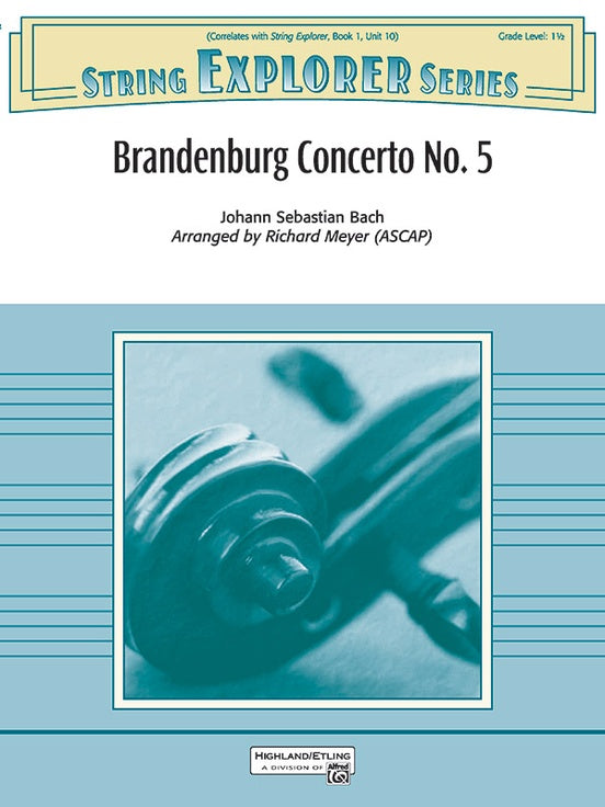 Brandenburg Concerto No. 5 (Grade 1.5) - String Orchestra Conductor Score & Parts (Digital Download)