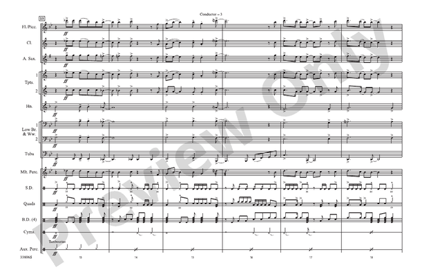 Hip to Be Square – Marching Band Conductor Score & Parts (Digital Download)