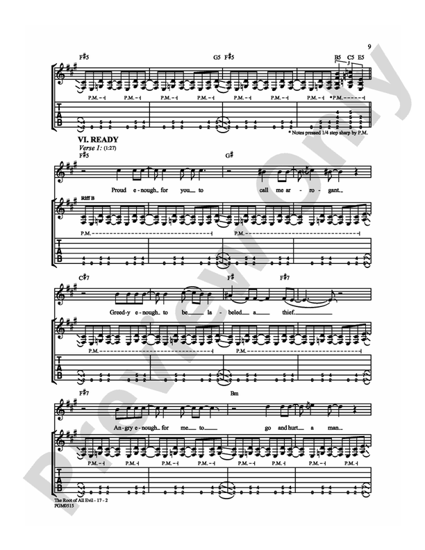 The Root of All Evil - Guitar TAB (Digital Download)