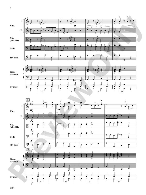 Moondance - String Orchestra Conductor Score & Parts (Digital Download)
